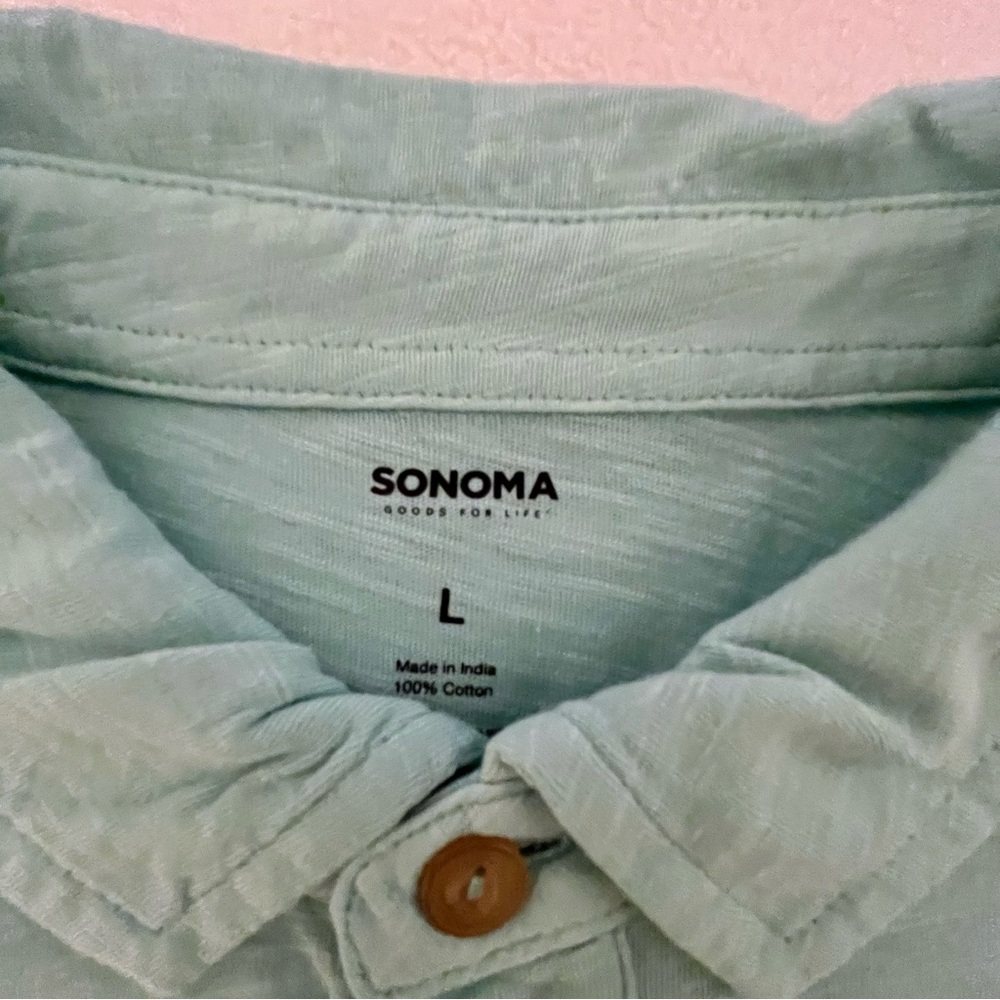 Sonoma The Everyday Polo Aqua - Picture 4 of 5